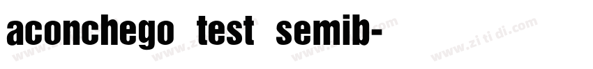 aconchego test semib字体转换